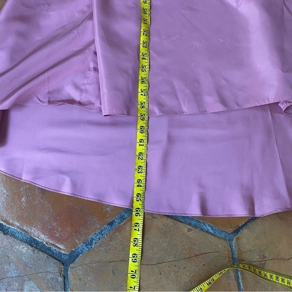 VTG Pink Ruffles Lace Prom Pageant Gown SOUTHERN BELLE Dress Barbiecore 11 / 12 - Picture 10 of 12